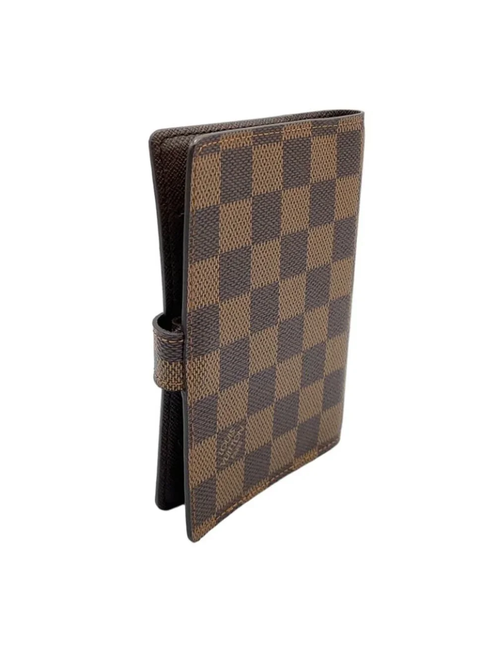 Louis Vuitton Agenda PM Damier Brown Notebook Cover Gold